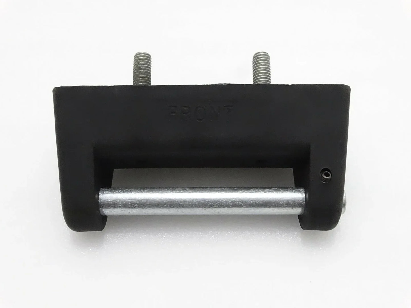 JCB hinge block assembly replacement, durable steel with rubber for machinery support