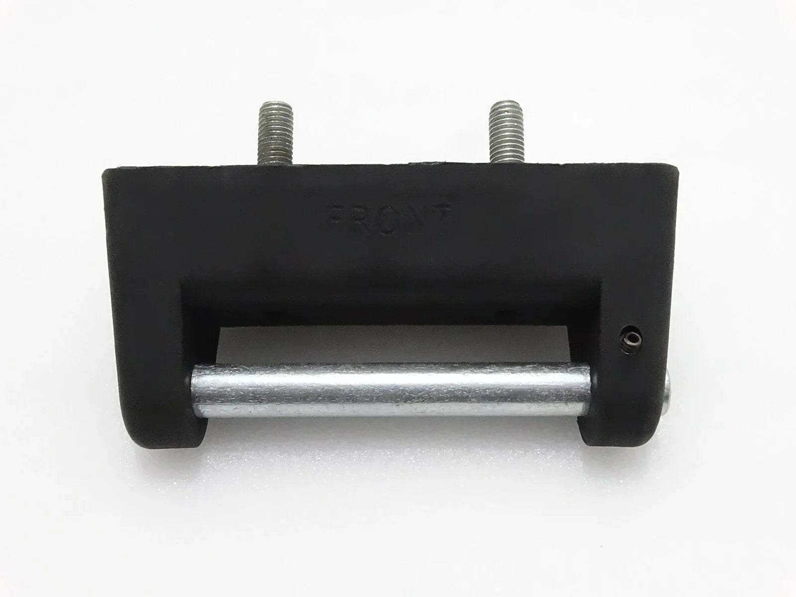 JCB hinge block assembly replacement, durable steel with rubber for machinery support