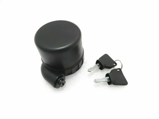 Hydraulic filler cap with two keys