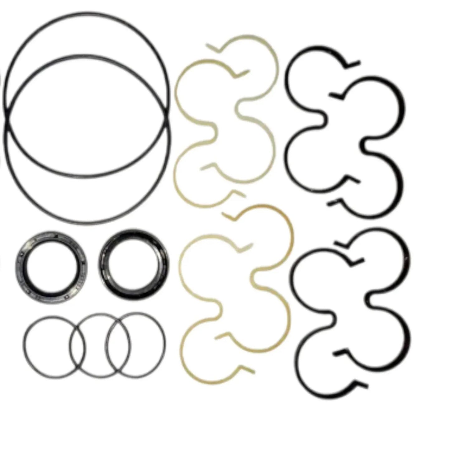 JCB hydraulic pump repair kit with seals, rings, and gaskets for effective restoration and maintenance