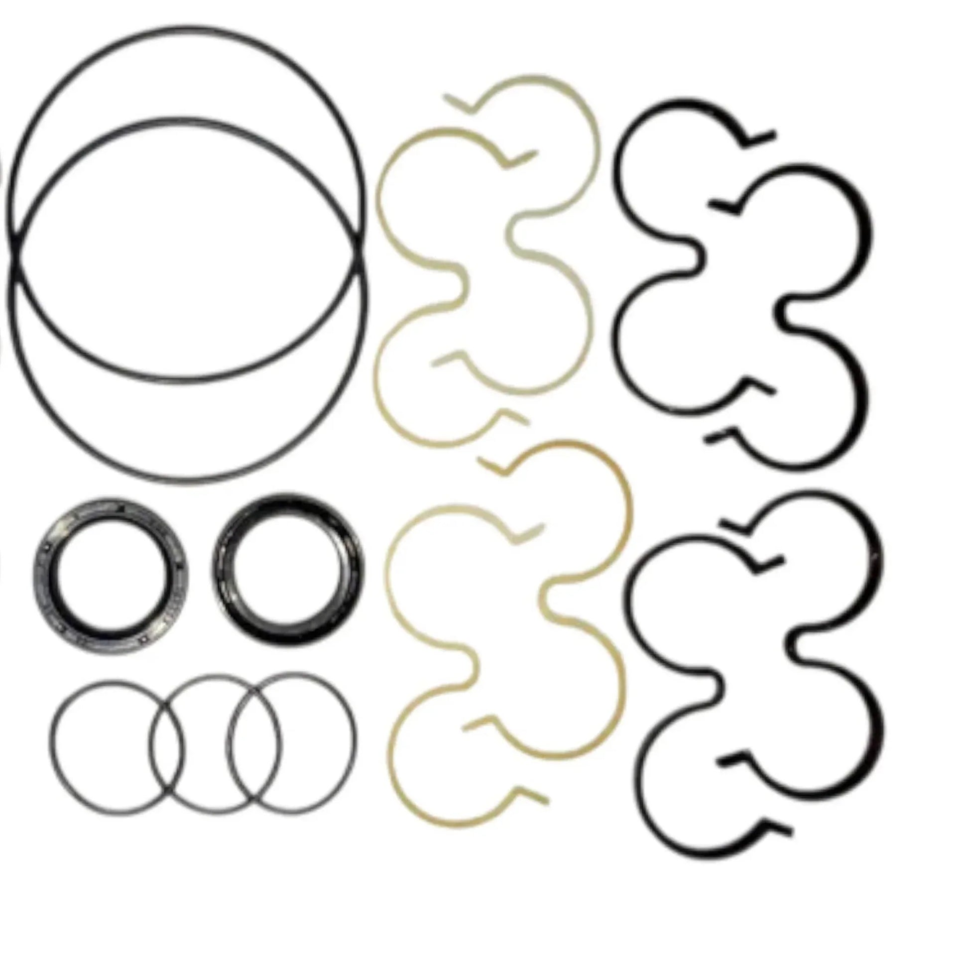 JCB hydraulic pump repair kit with seals, rings, and gaskets for effective restoration and maintenance