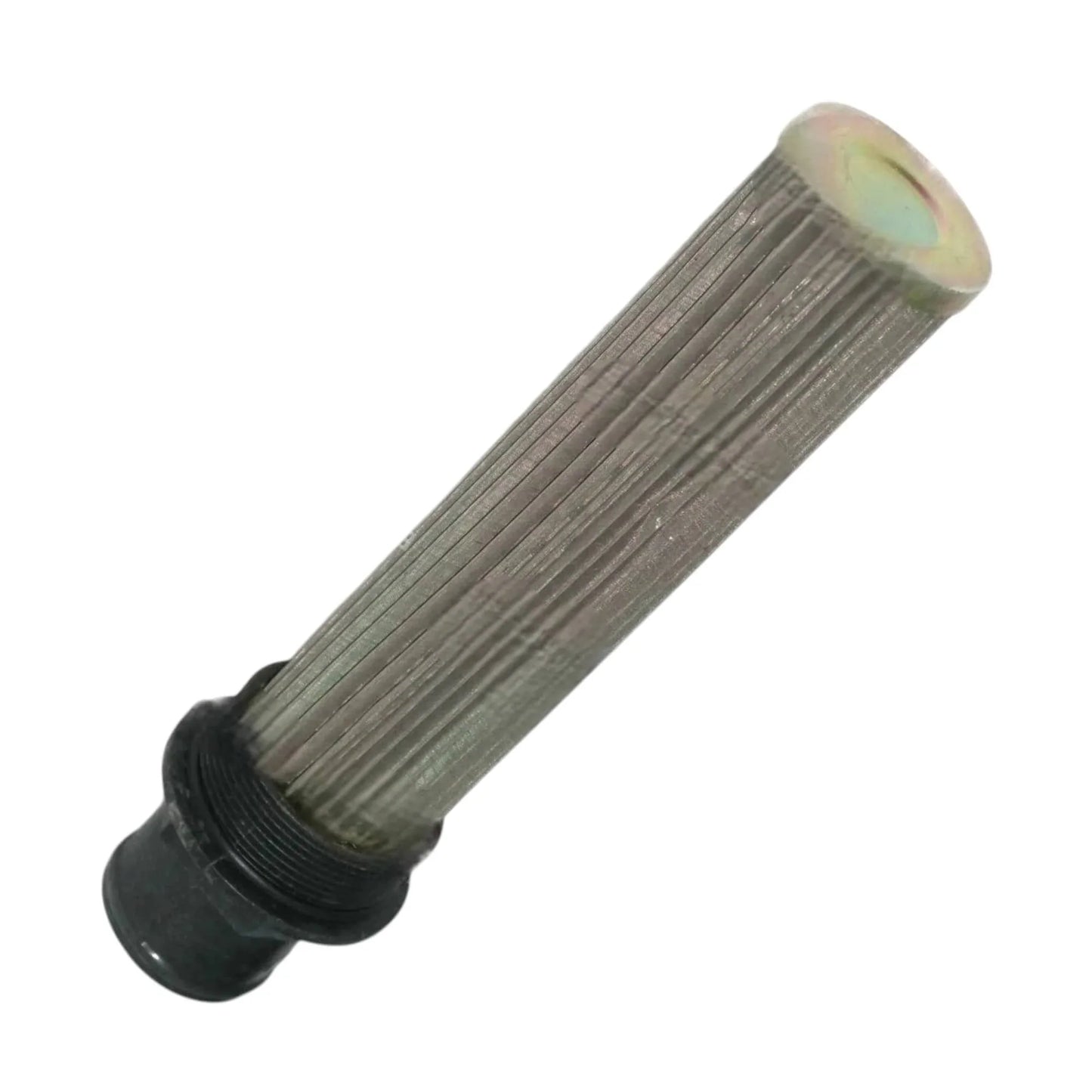 Hydraulic strainer filter for JCB 3DX featuring a durable metal design with fine filtration mesh