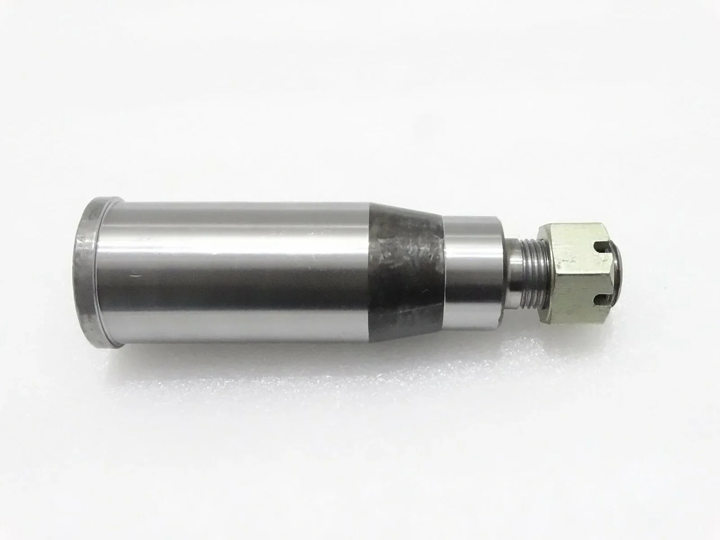 JCB stub axle with nut, steel construction, essential component for JCB parts in machinery operations