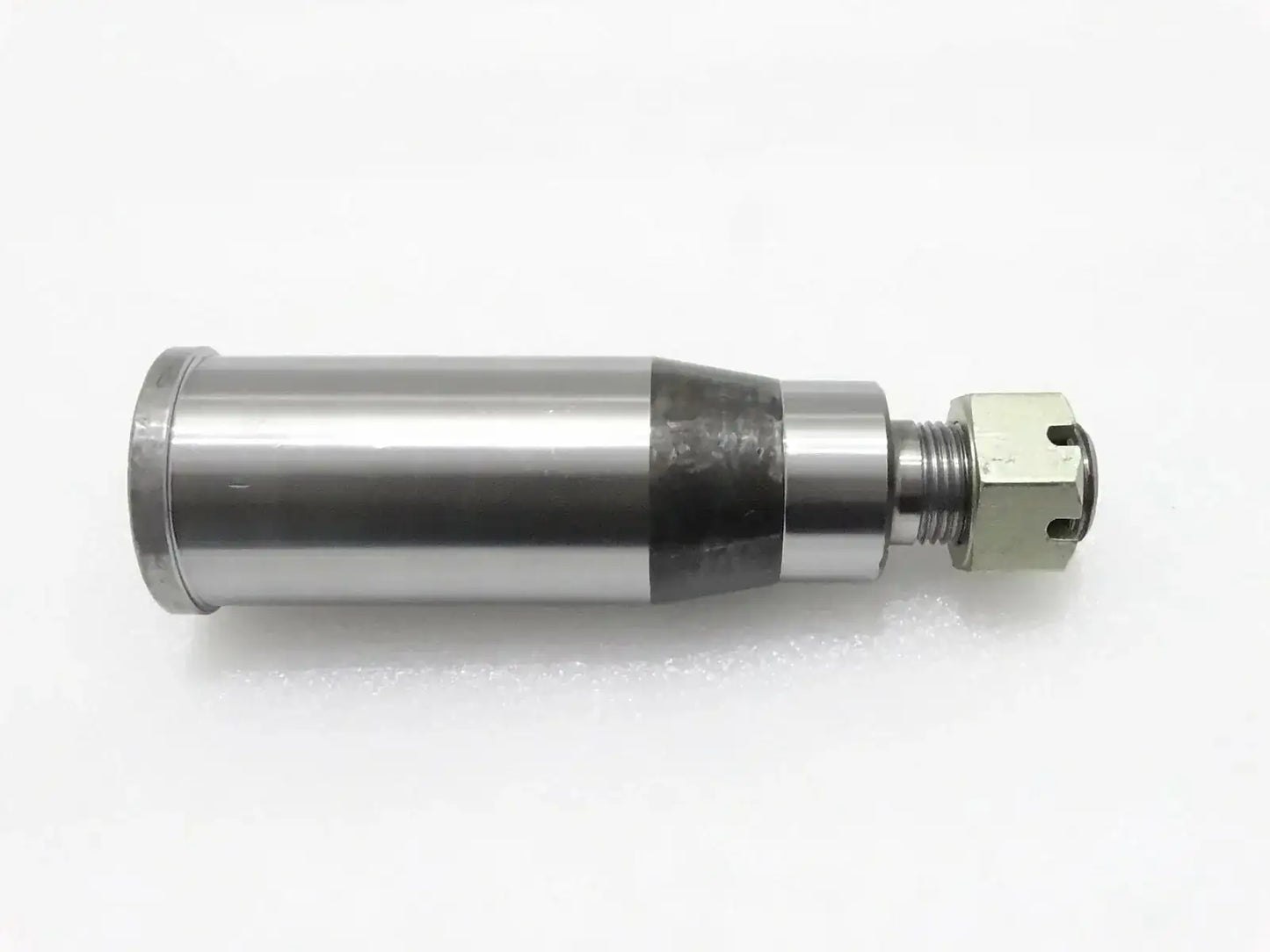 JCB stub axle with nut, steel construction, essential component for JCB parts in machinery operations