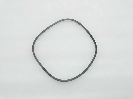 Rubber seal ring, dark gray, circular O-ring shape
