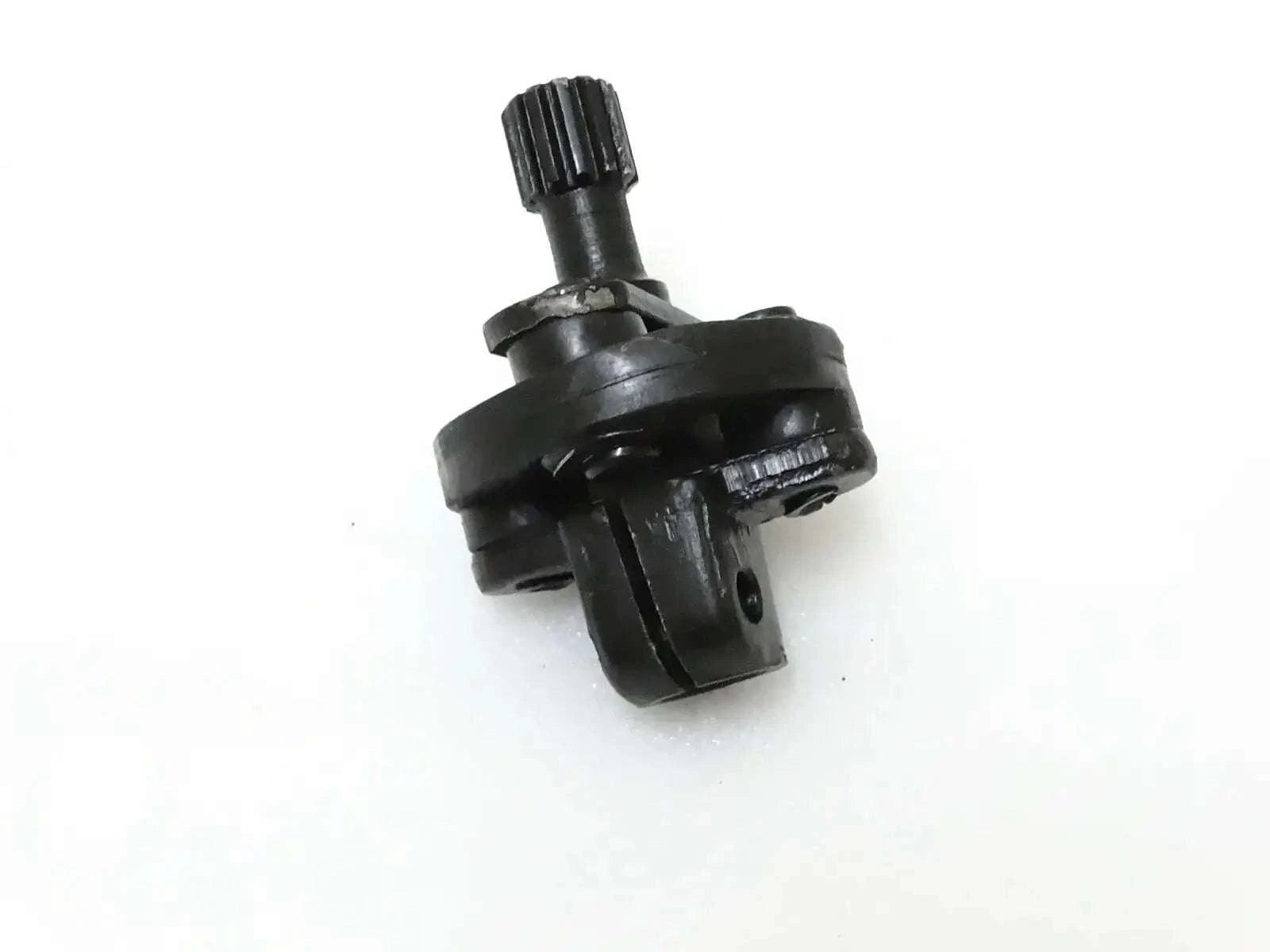 Steering coupling, black metal with splined shaft