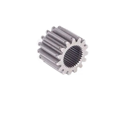 Metal planetary sun gear with external teeth and central spline