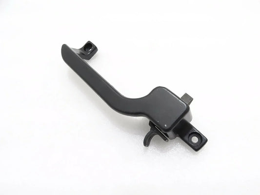 Rear window latch handle with mounting bracket, black