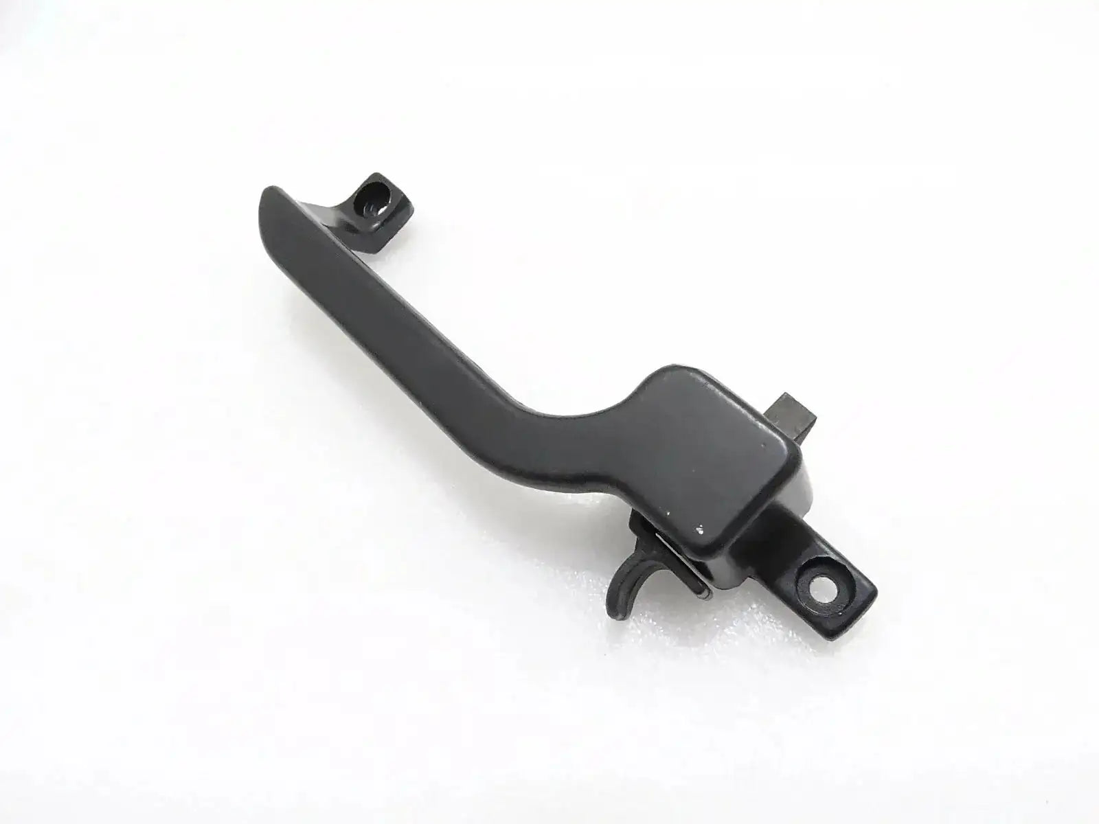 Rear window latch handle with mounting bracket, black