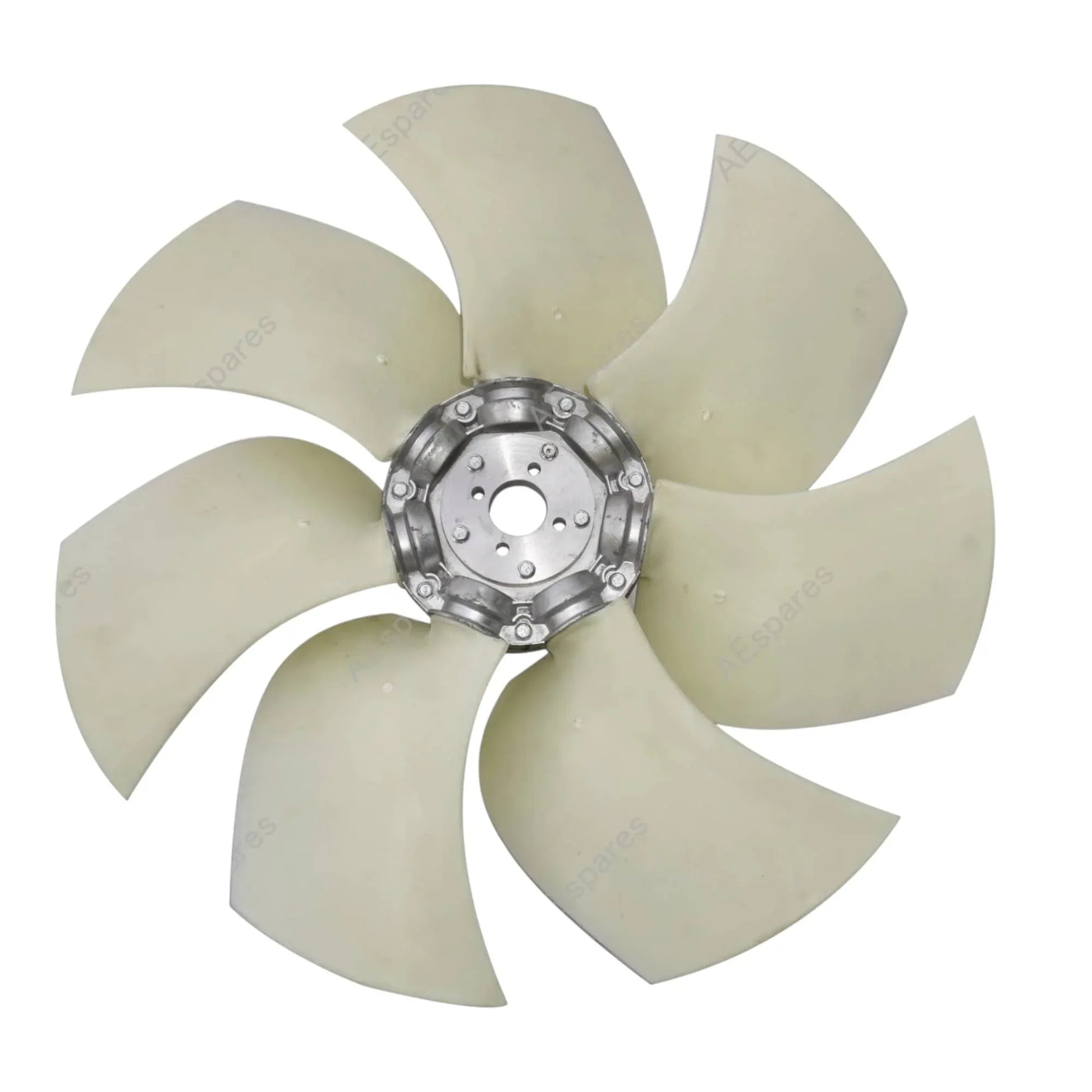 JCB skid loader radiator cooling fan with eight blades for efficient engine cooling