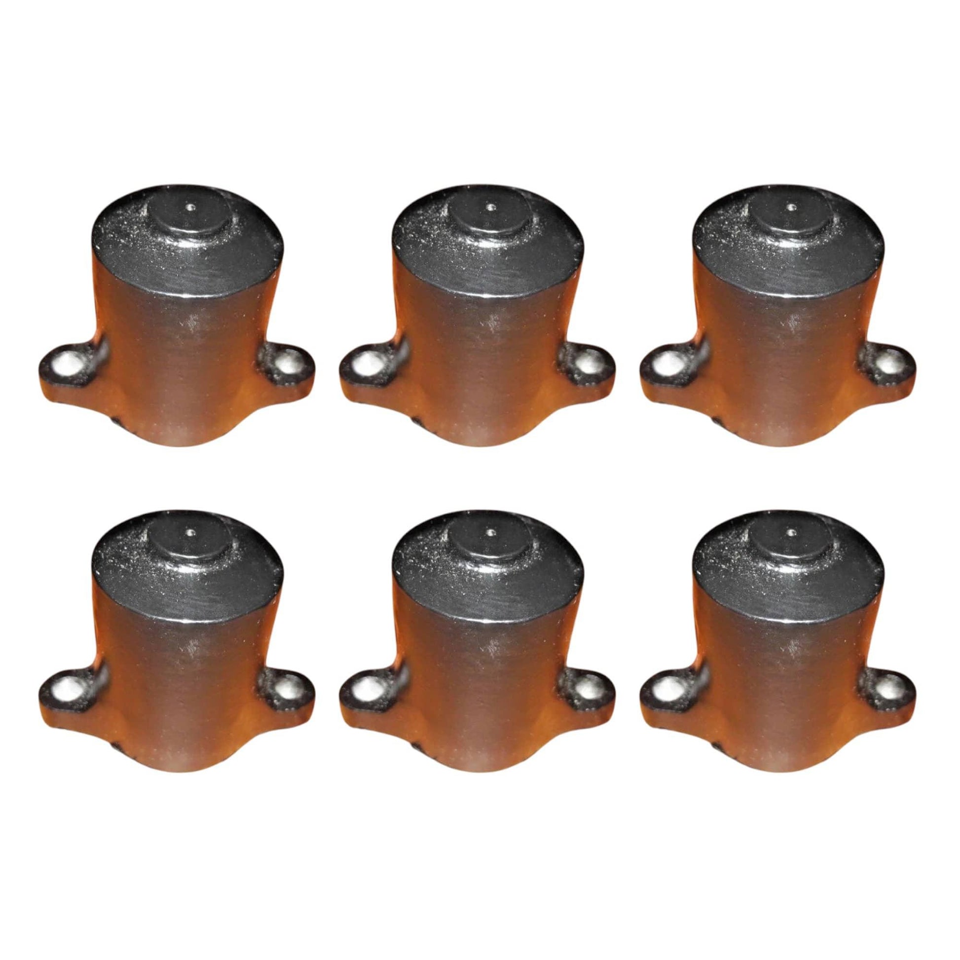 JCB spool back cover 25/615600 in a set of six durable metal pieces for machinery repairs
