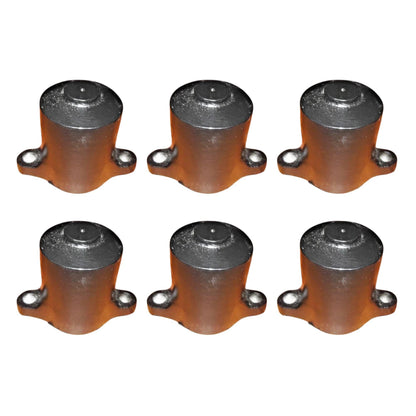 JCB spool back cover 25/615600 in a set of six durable metal pieces for machinery repairs