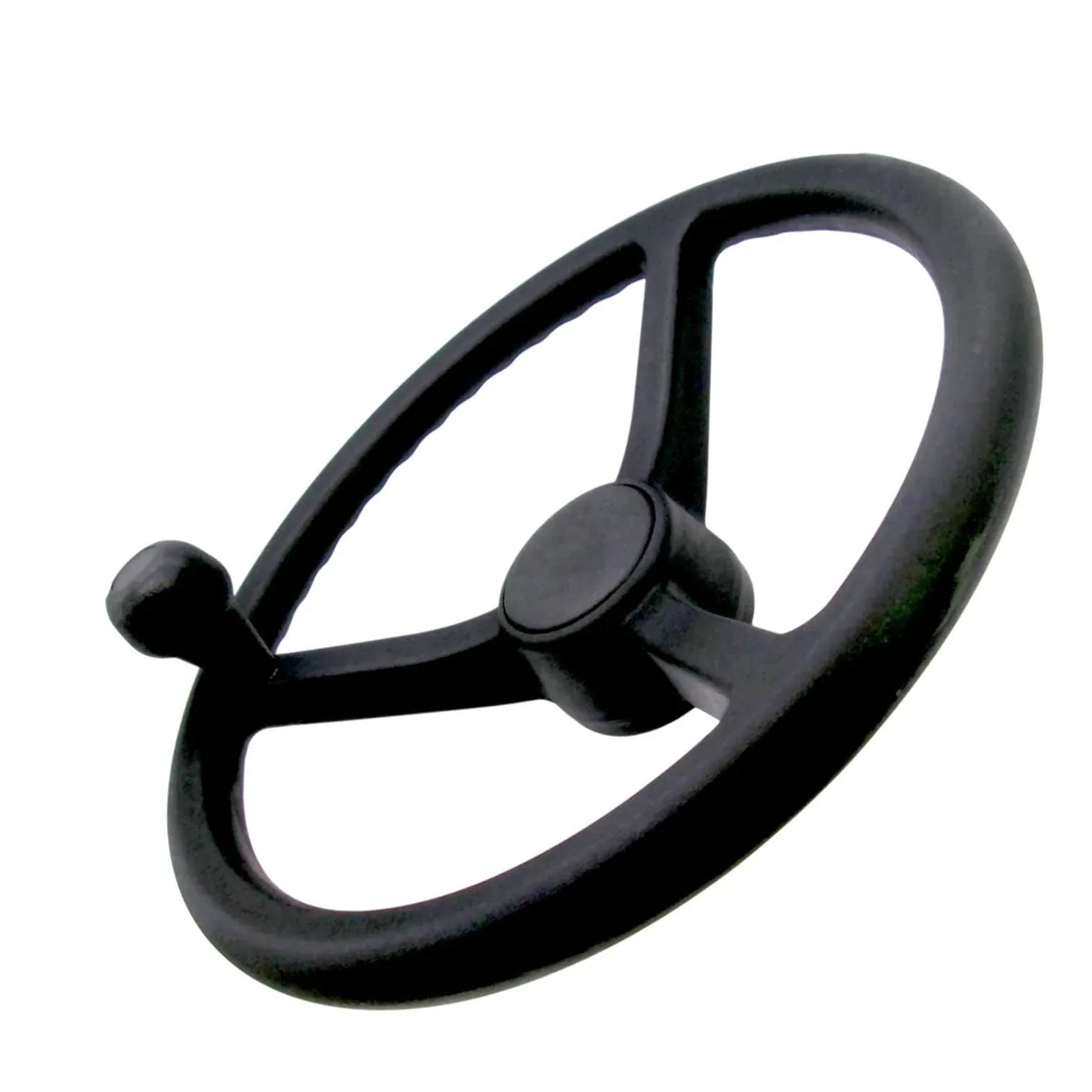 JCB steering wheel replacement with an ergonomic knob for enhanced control and steering precision