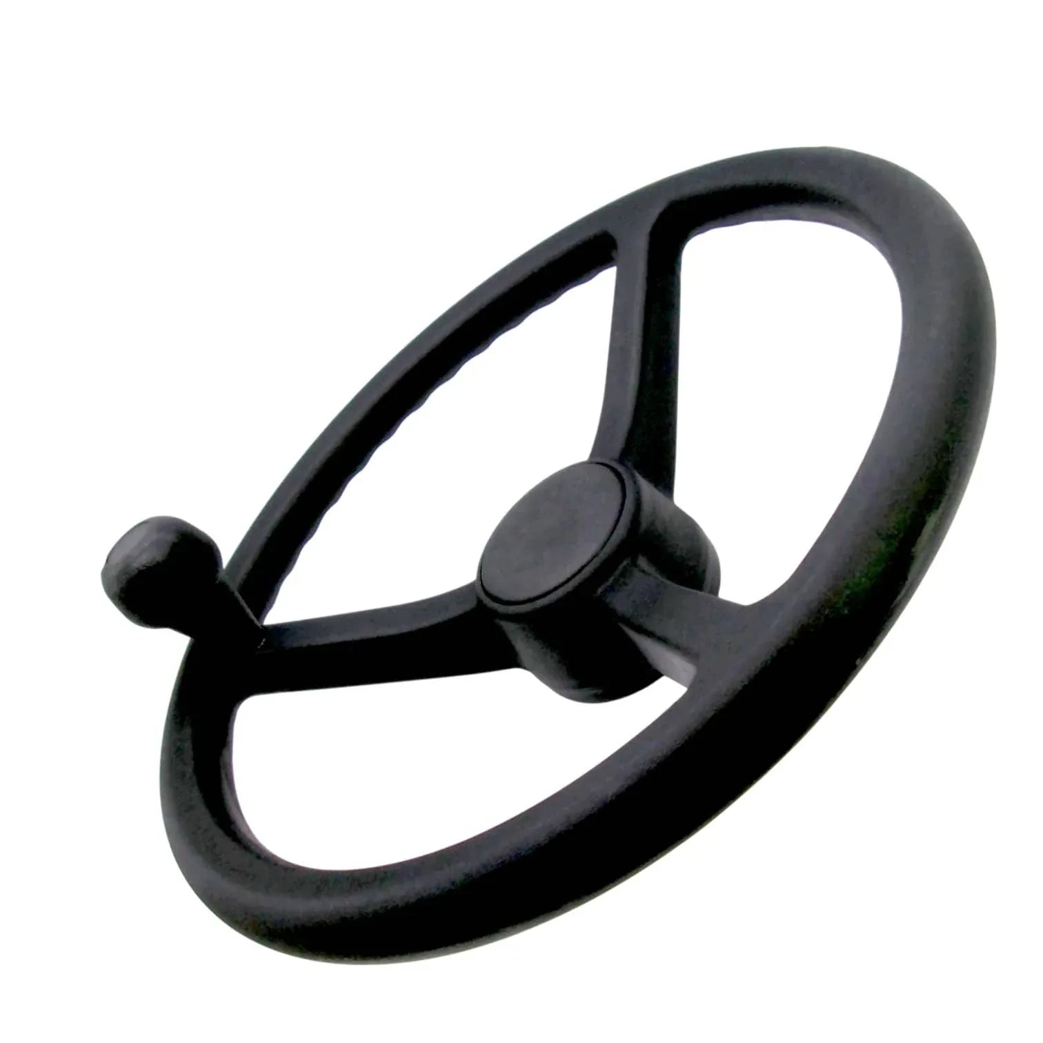 JCB steering wheel replacement with an ergonomic knob for enhanced control and steering precision
