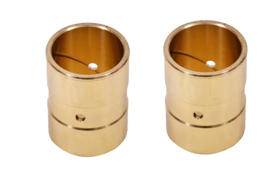 Bronze tie rod bushings, two cylindrical sleeves with inner hole