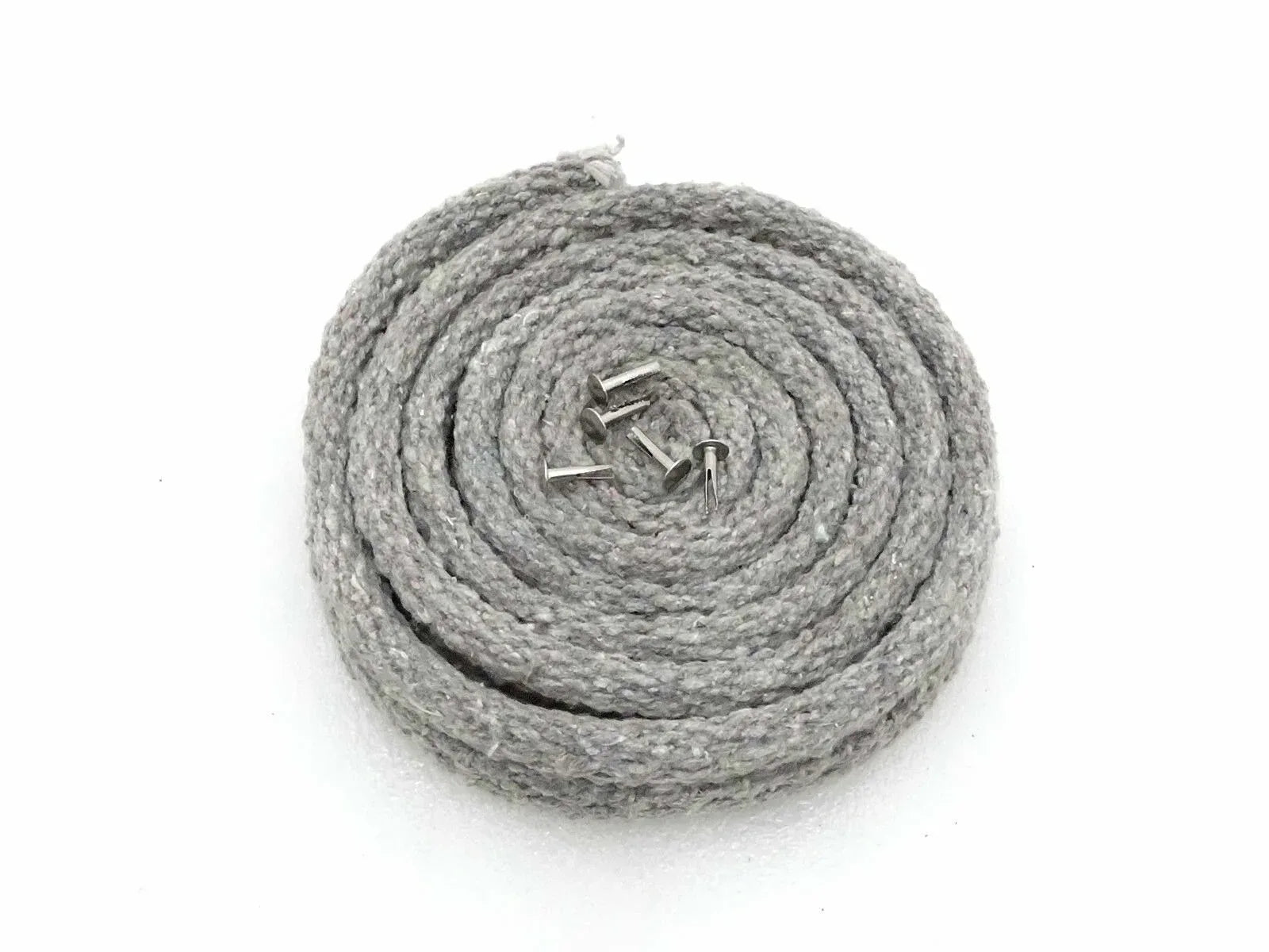 Hood welt kit roll of gray felt trim with metal fasteners