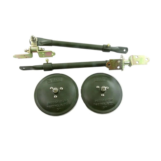 Adjustable Arm Mirror Bracket Kit with 5 inch mirror, designed for jeep mirror for doors off usage
