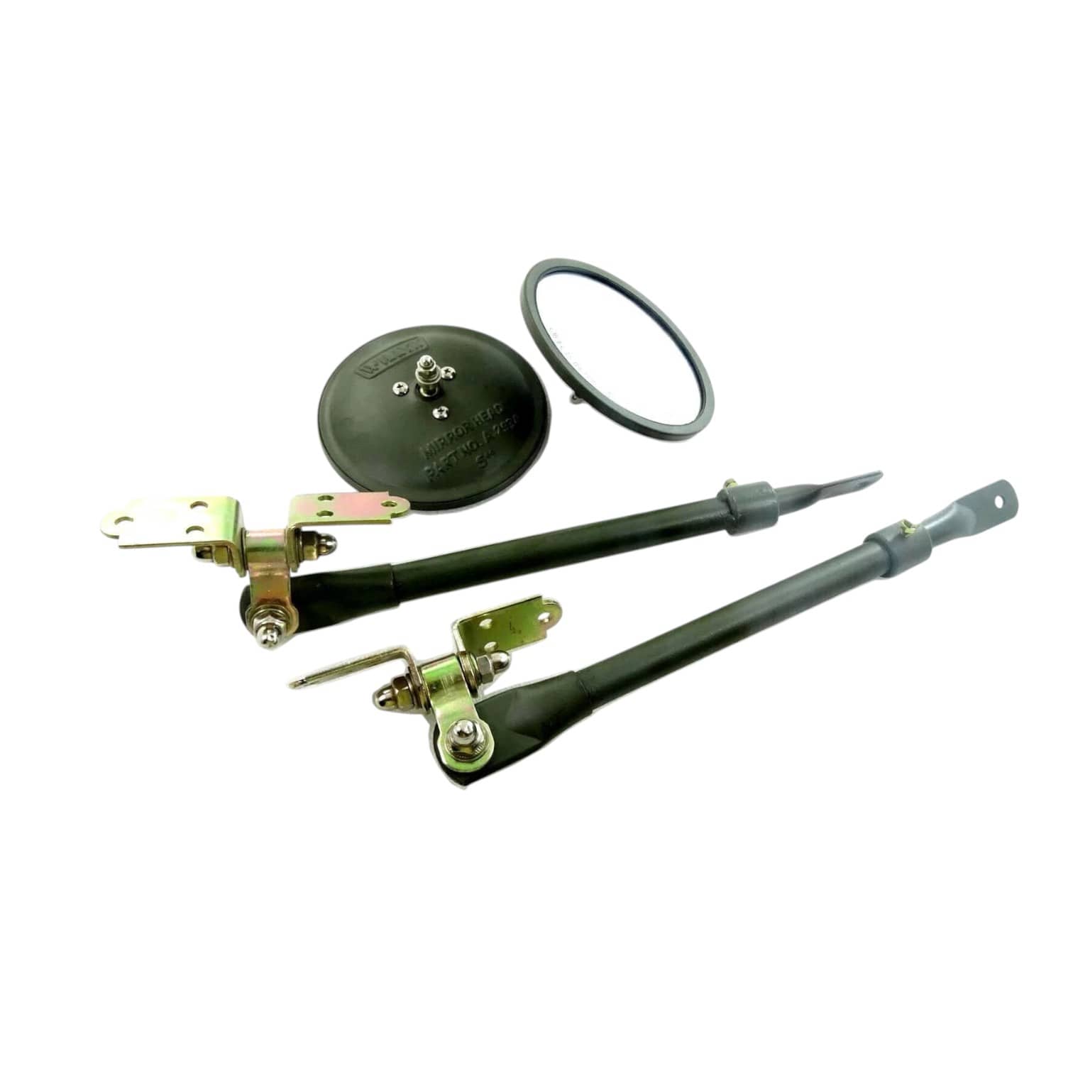 Adjustable Arm Mirror Bracket Kit with 5 inch mirror, suitable for jeep mirror for doors off