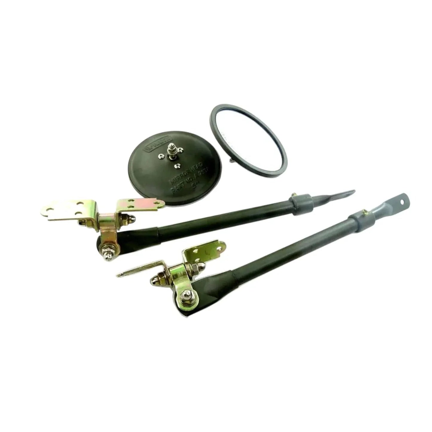 Adjustable Arm Mirror Bracket Kit for 5 inch mirror; ideal jeep mirror for doors off