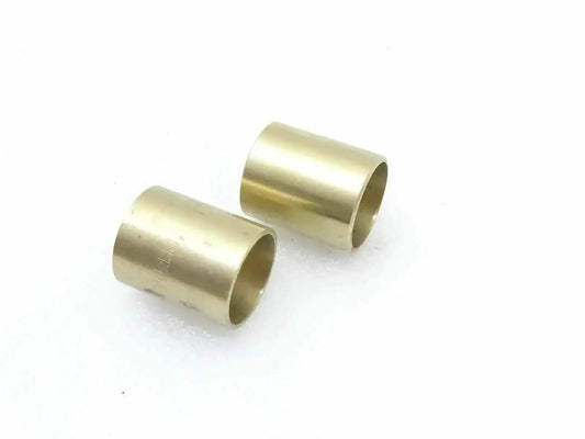 Brass foot brake pedal bushings, two cylindrical sleeves