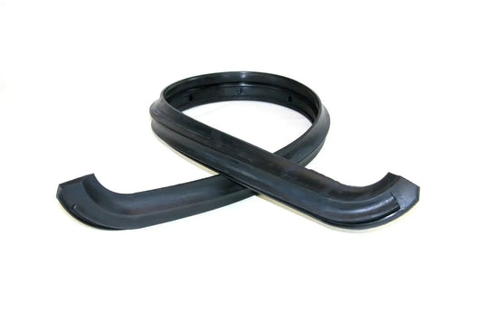 Rubber windshield-to-cowl seal strip, dark