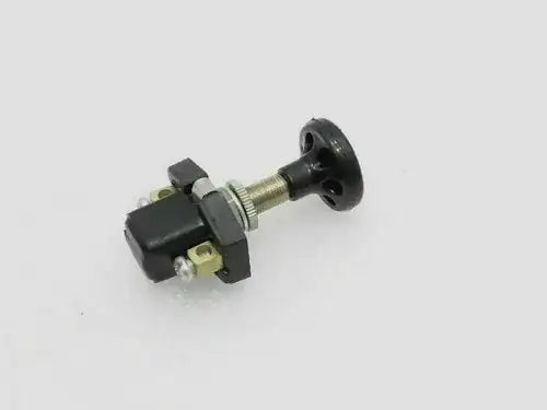 12V on/off push switch with screw terminals and long threaded rod