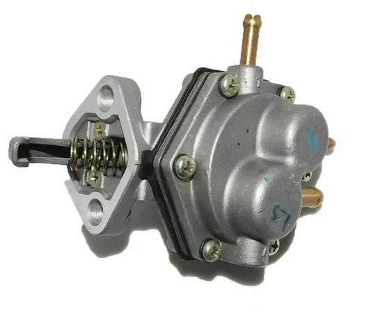 Fuel pump assembly, gray metal body with threaded inlet and electrical ports