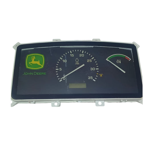 John Deere 4400 gauge cluster with speedometer, fuel gauge, and warning indicators for easy monitoring