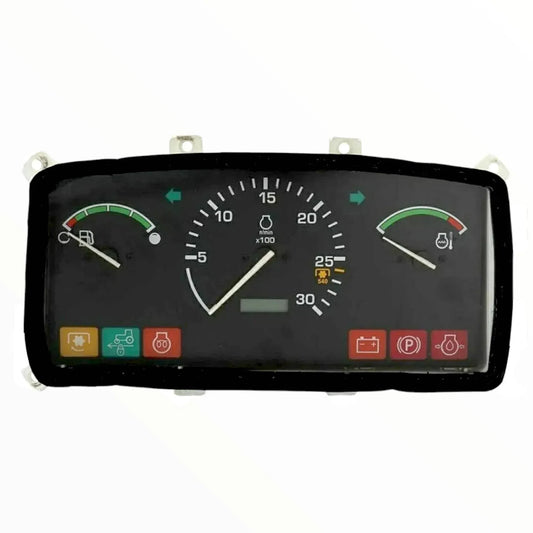 John Deere 4400 gauge cluster with multiple dials and indicators for tractor functionality