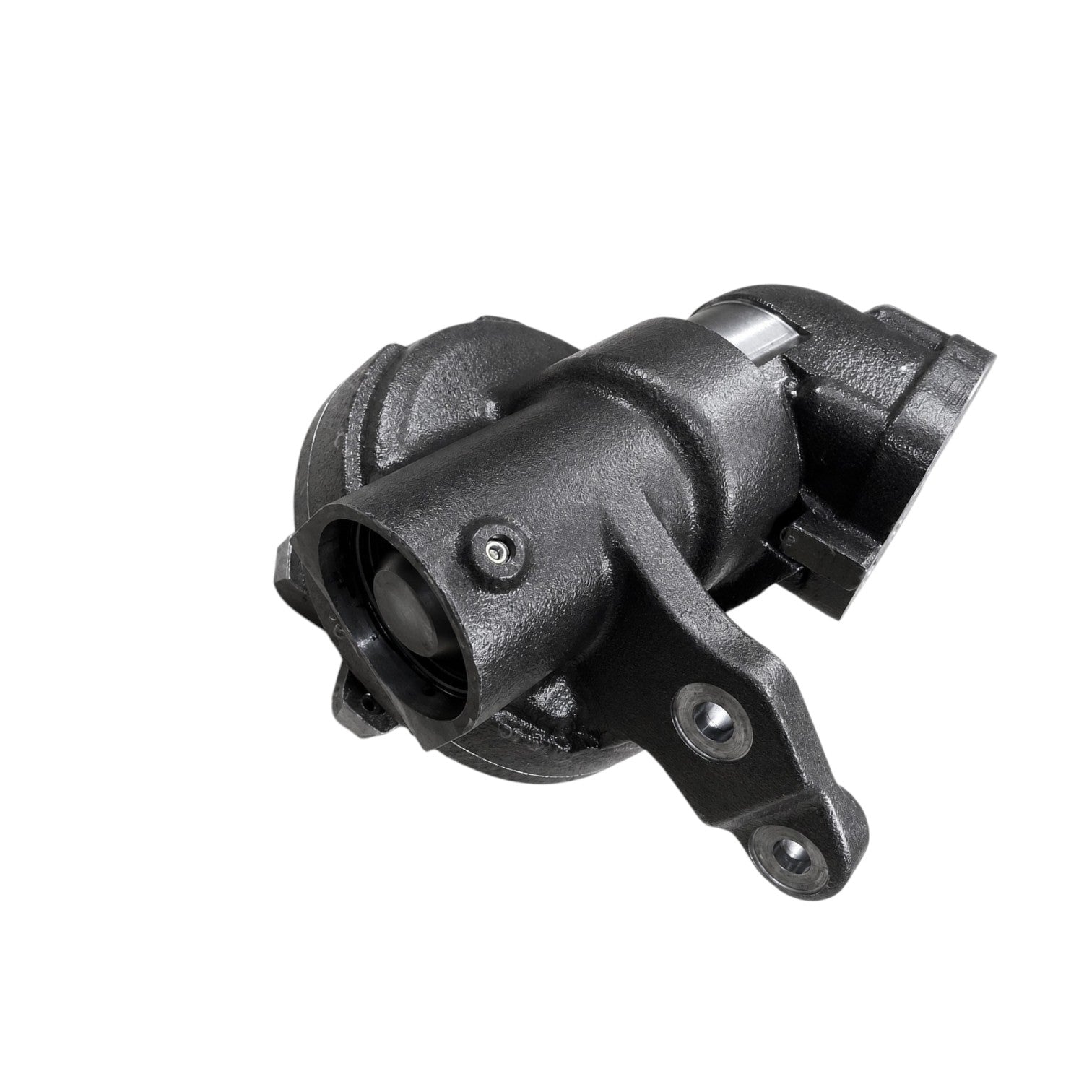 John Deere parts complete RH corner assembly, durable black steel, designed for tractor repairs