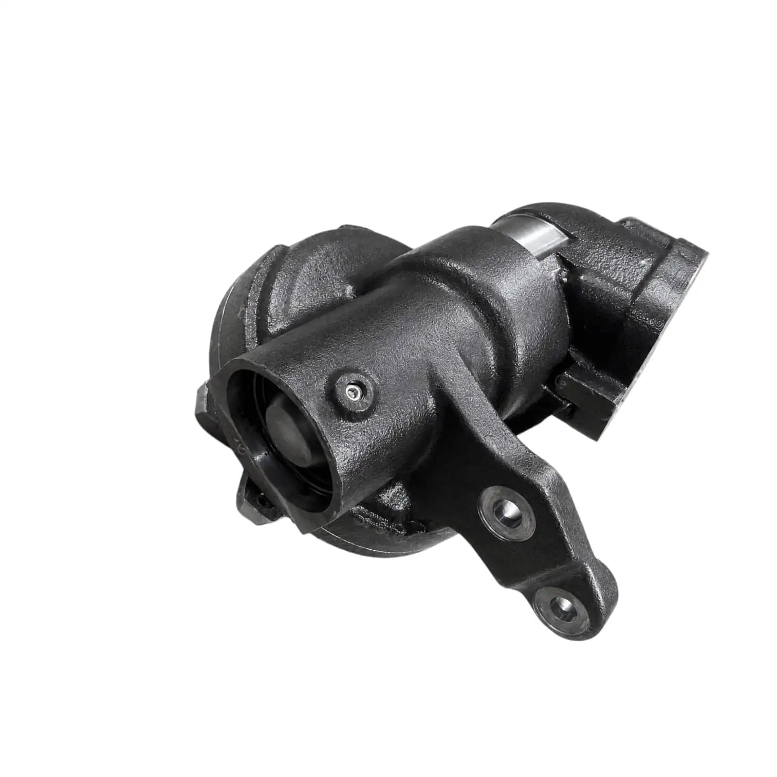 John Deere parts complete RH corner assembly, durable black steel, designed for tractor repairs