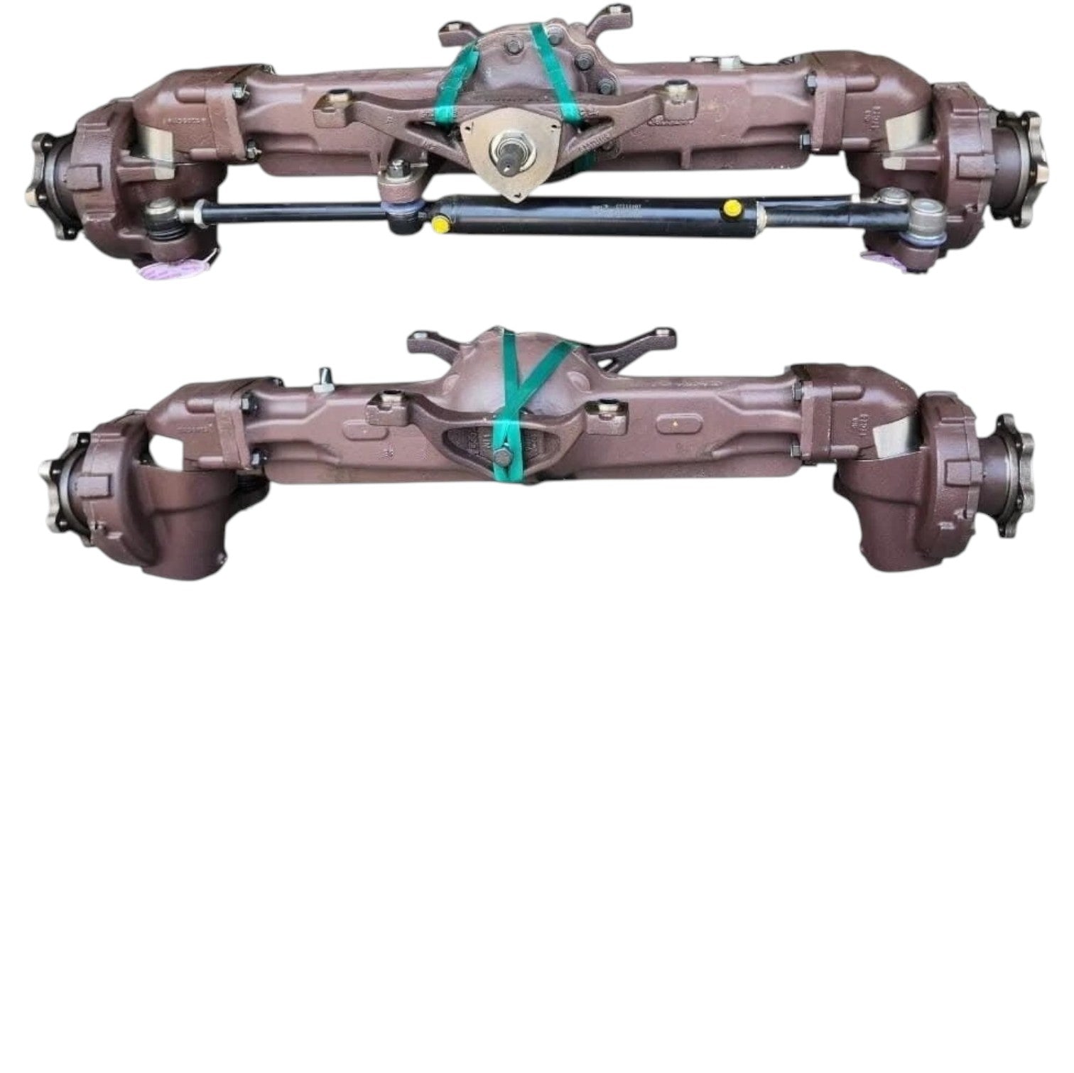 MFWD complete front axle for John Deere tractors, durable steel construction, suitable for various tractor models