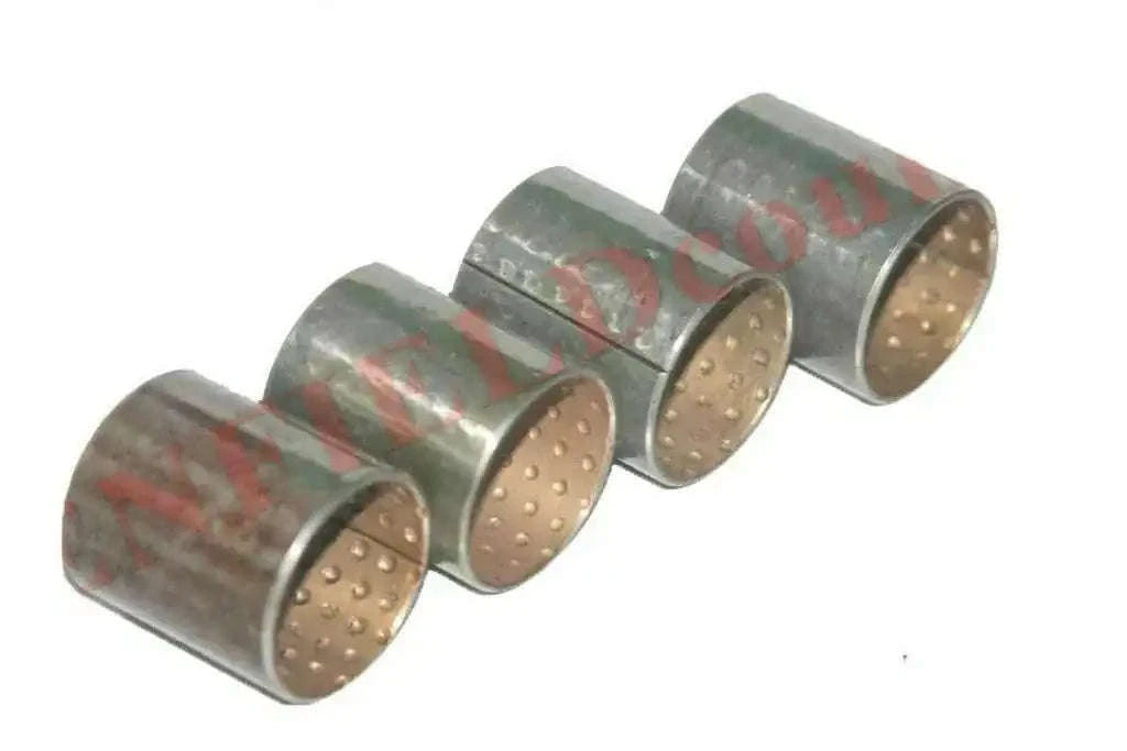Metal spindle bush set with perforated bronze sleeves