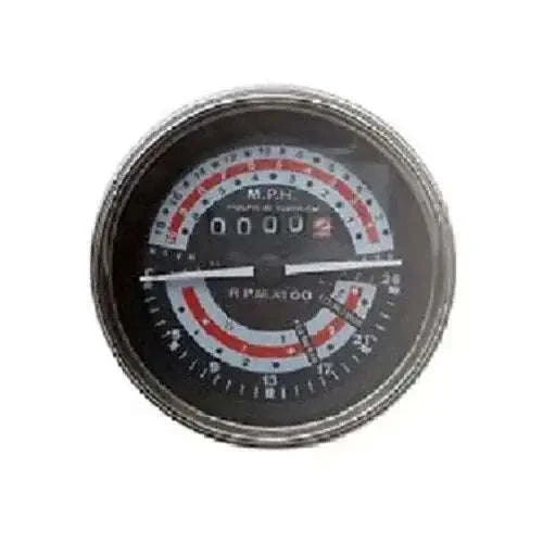 KPH anti-clockwise tractor speedometer gauge with chrome bezel