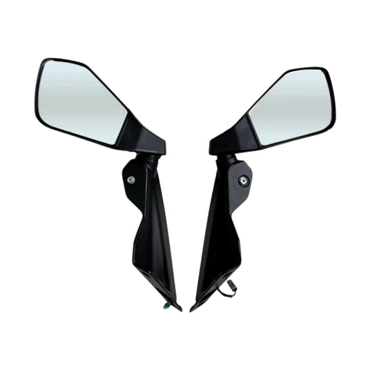 KTM RC 390 rear view mirror set with indicators, black plastic, adjustable, motorcycle accessory