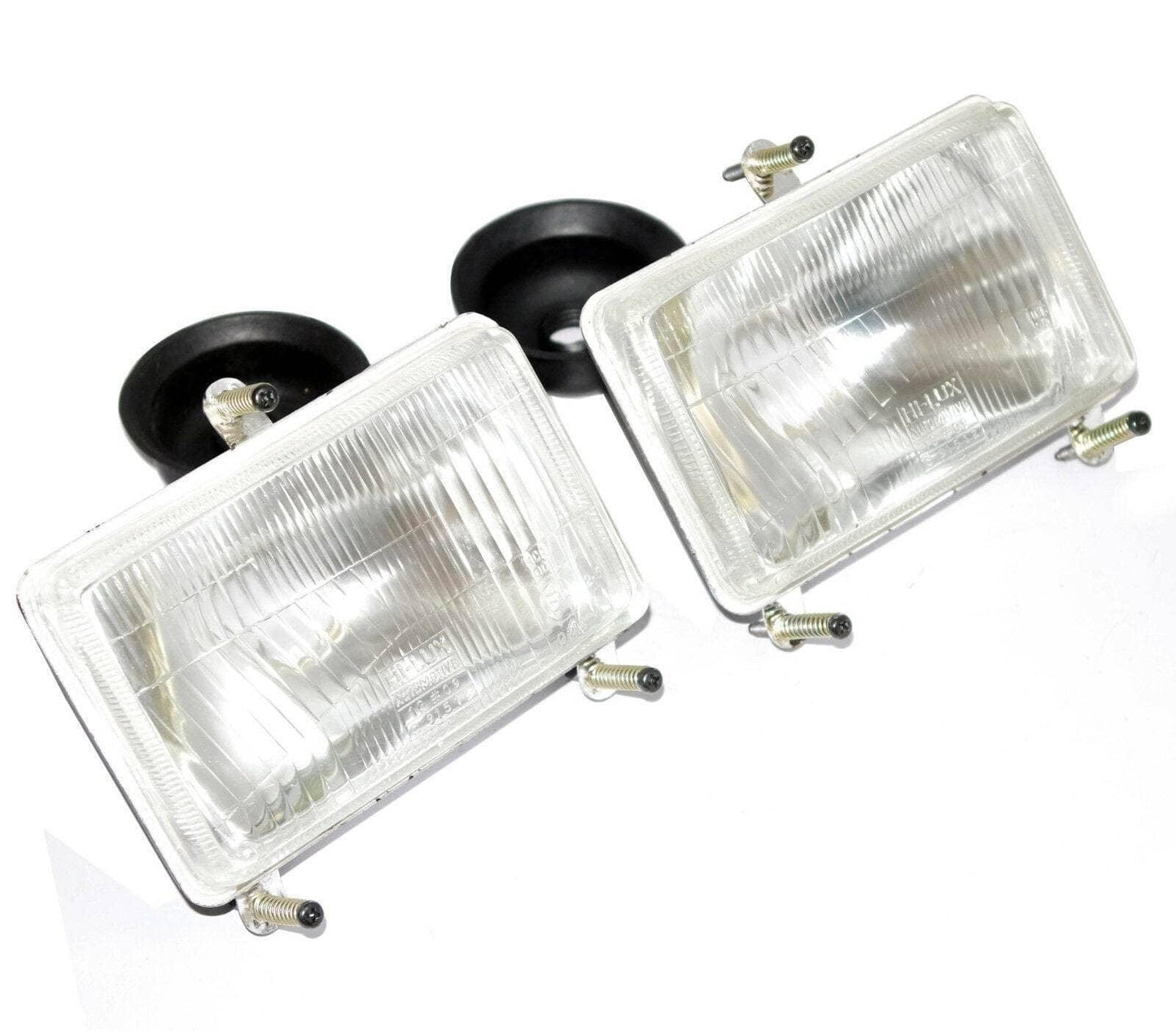 Head light set for Landini tractors, clear glass, durable, enhances visibility during nighttime operation