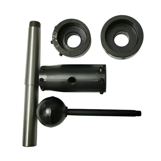 Lathe tailstock die holder set with various components for precise machining tasks