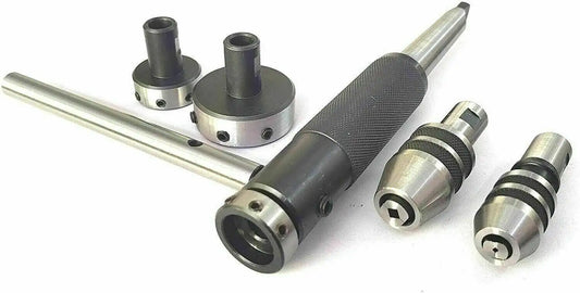 2MT Lathe Tailstock Tap And Die Holder Set Sliding Floating Type MT2 Shank INCH - StellerGear