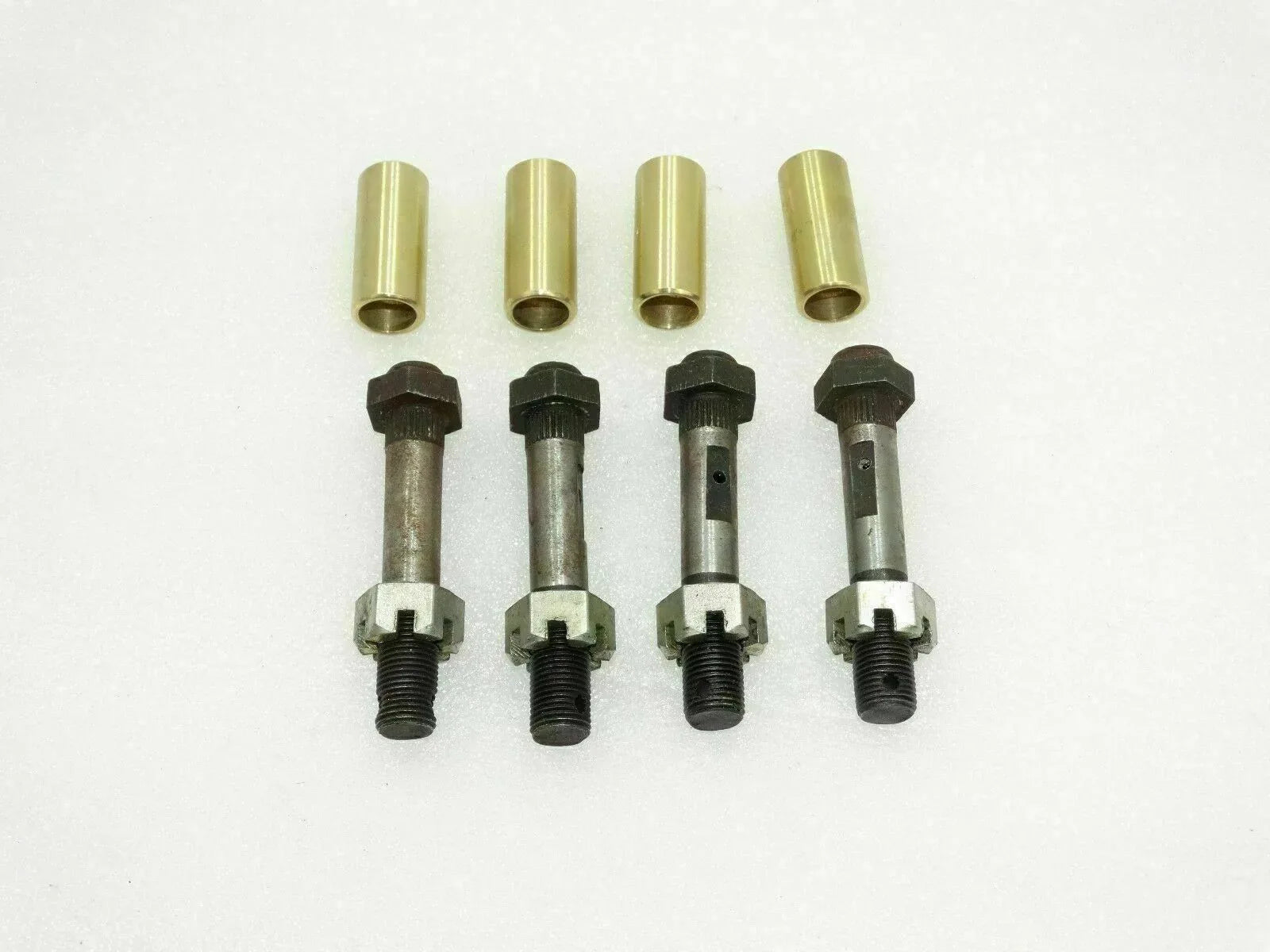 Leaf spring pivot eye bolts with bushings, four-piece set