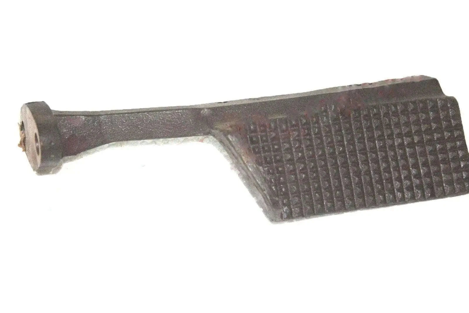 Rubber-tread left foot rest bracket with metal mounting bolt