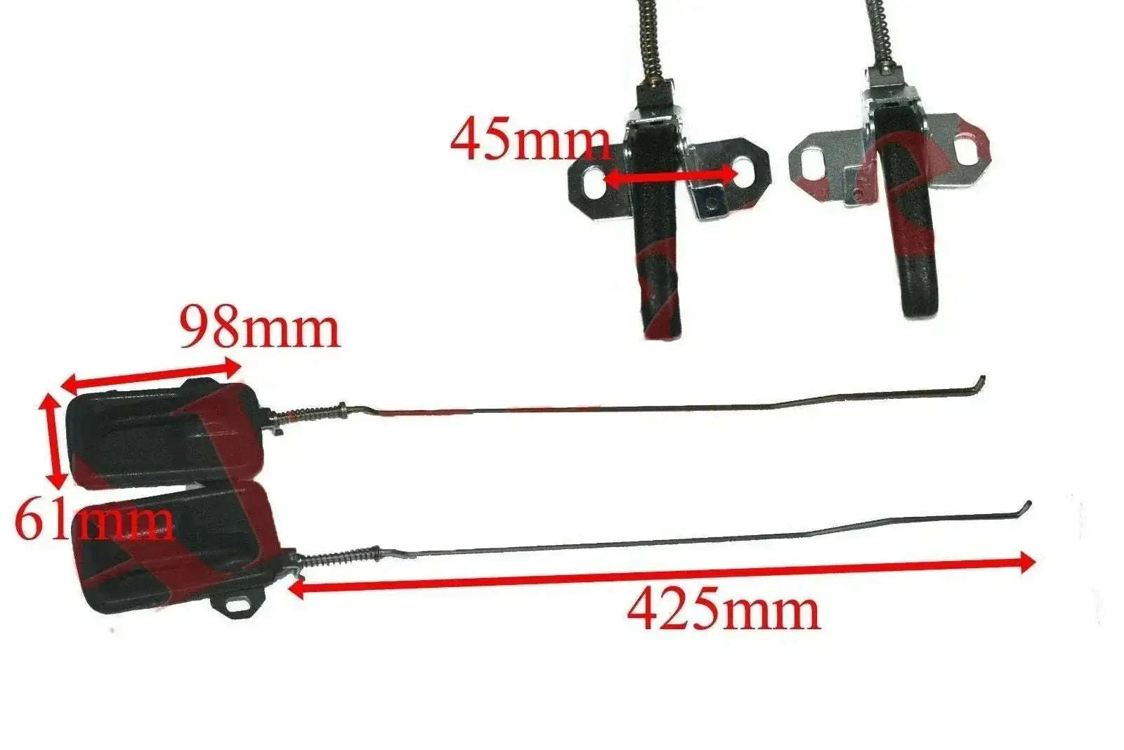 Left Right Interior Door Handle and Latch Assembly for Suzuki Samurai and Jimny