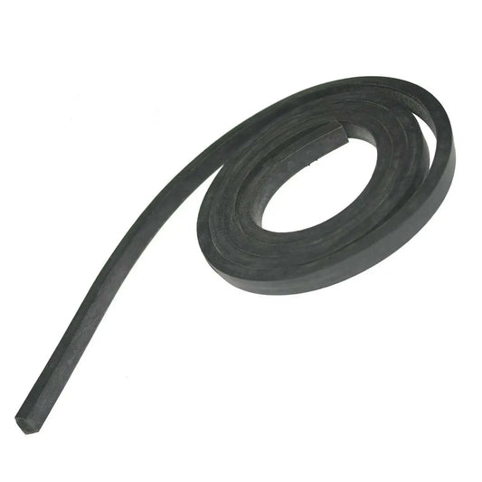 Rubber outer cover seal strip, dark rubber gasket channel, long loop