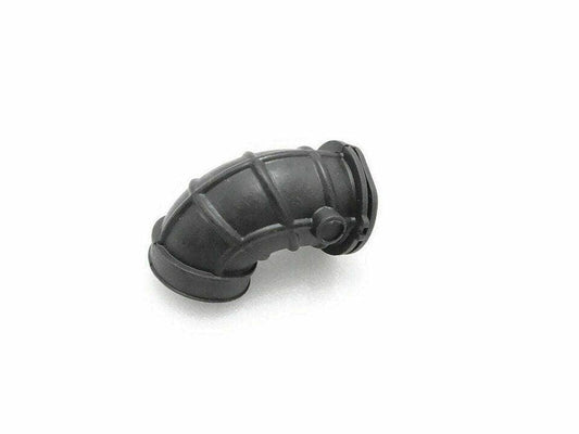 Black rubber hose pipe elbow with molded connector