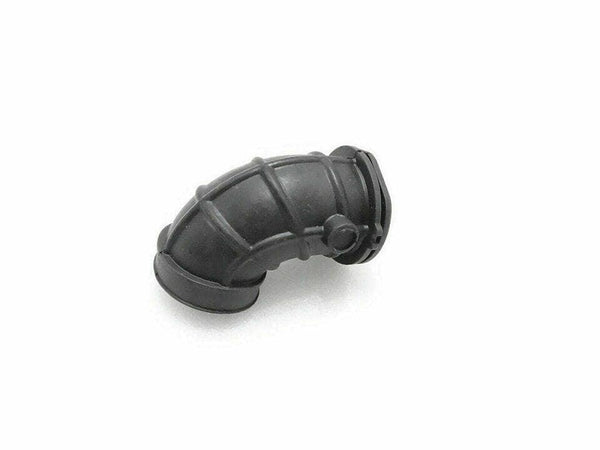 Black rubber hose pipe elbow with molded connector