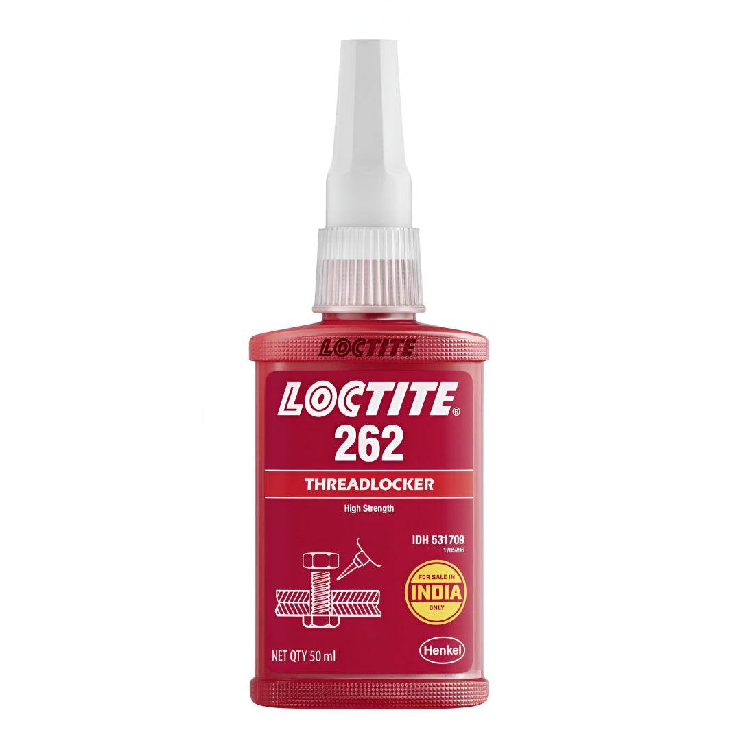 Loctite 262 threadlocker in a 50 ml bottle for high-strength bonding of threaded fasteners