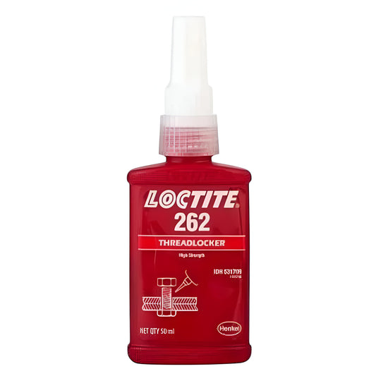Loctite 262 threadlocker bottle, 50ml, high-strength adhesive for secure fastening of threaded components