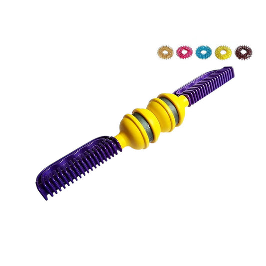 Magnetic back pain relief roller with ergonomic design for effective pain management