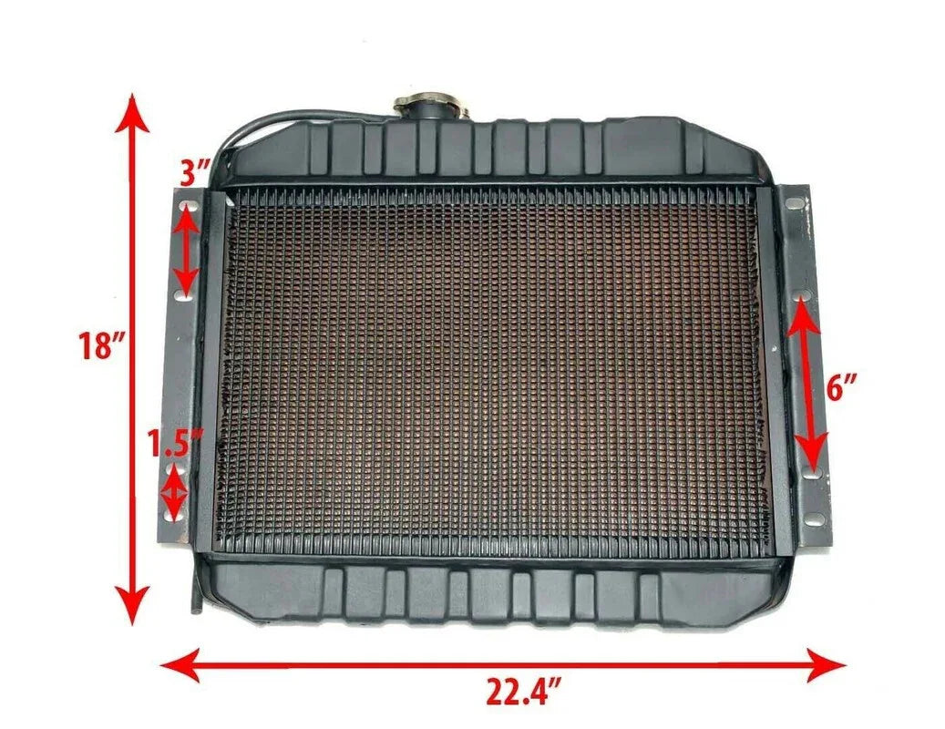 Mahindra Mahindra Jeep radiator, aluminum, 22.4x18x3 inches, essential for engine cooling
