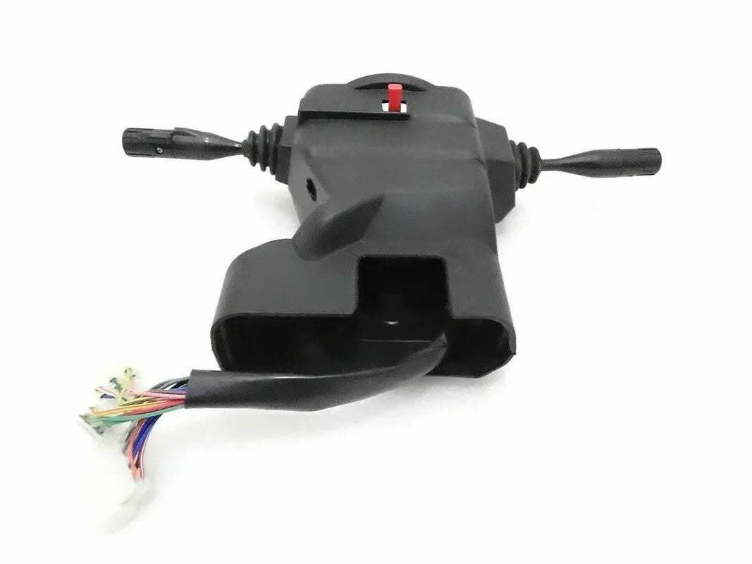 Black combination switch with wiring harness and connector plugs
