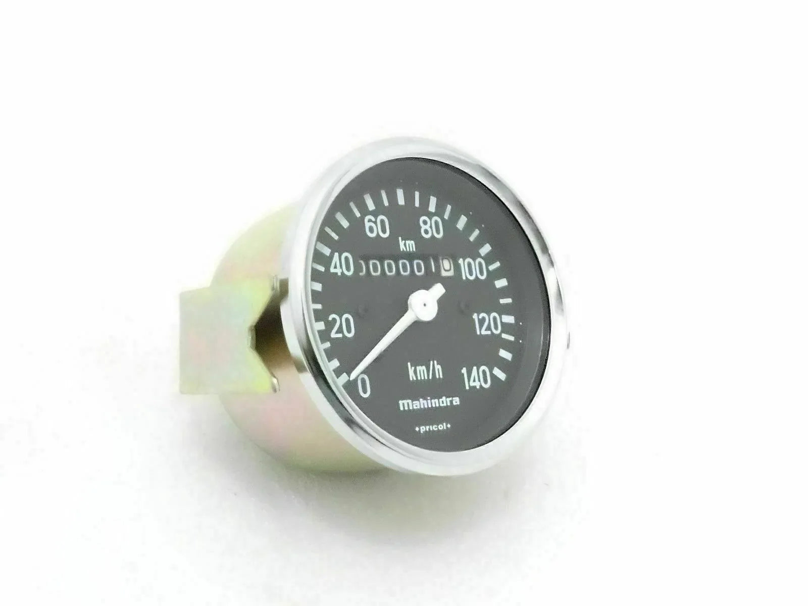 140 KPH speedometer gauge with black dial and km/h markings, round bezel